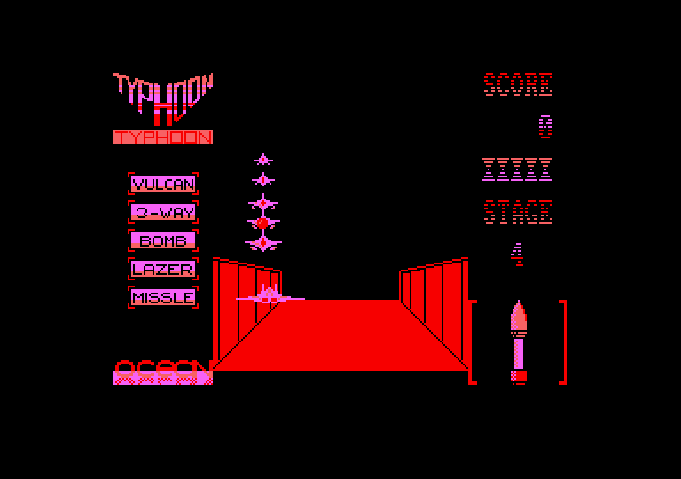 Ajax Amstrad CPC Screenshot: Incoming squadron...