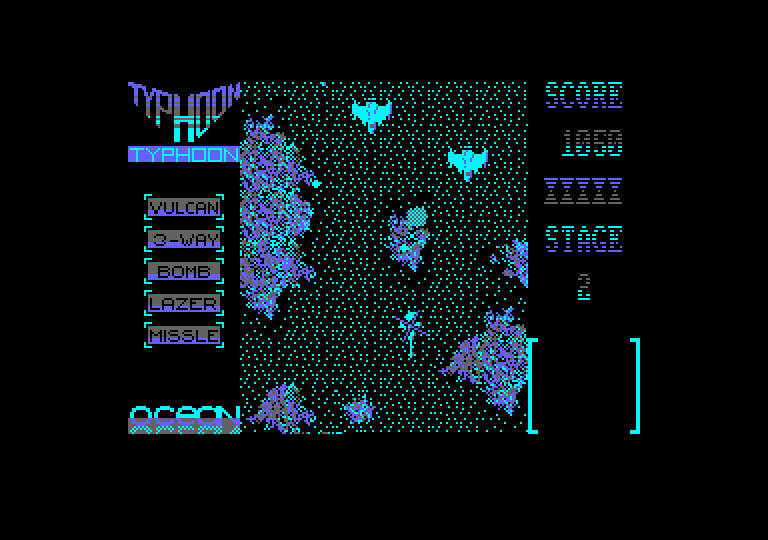 Ajax Amstrad CPC Screenshot: Shoot the incoming planes...