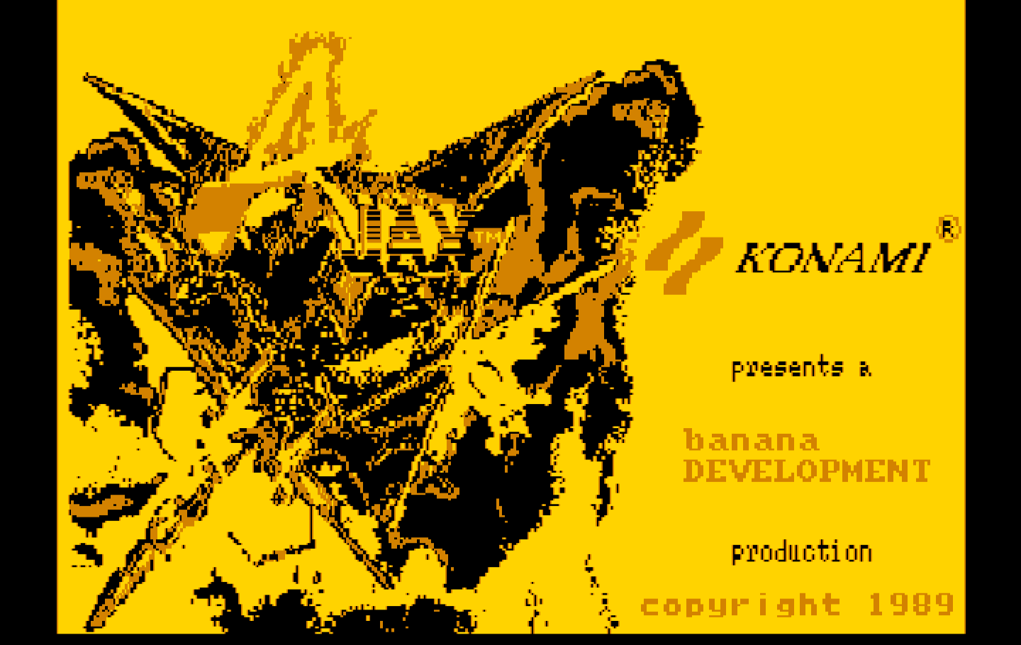 Ajax IBM PC/Compatibles Screenshot: Title screen.