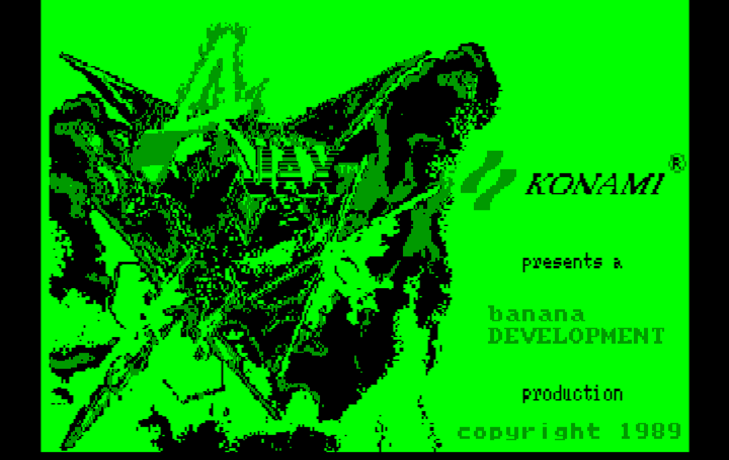 Ajax IBM PC/Compatibles Screenshot: Title screen.