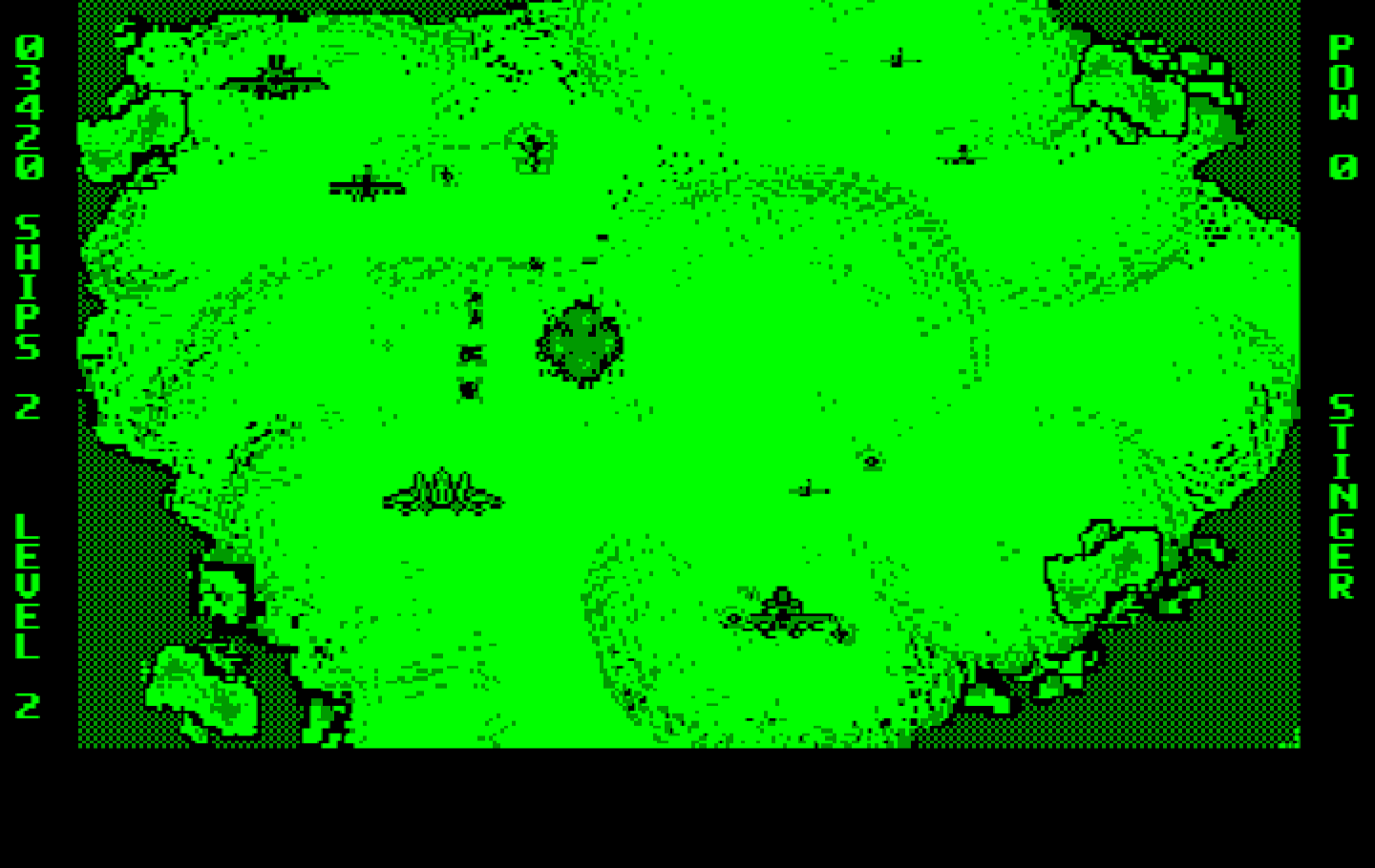 Ajax IBM PC/Compatibles Screenshot: Enemies attacking from everywhere!