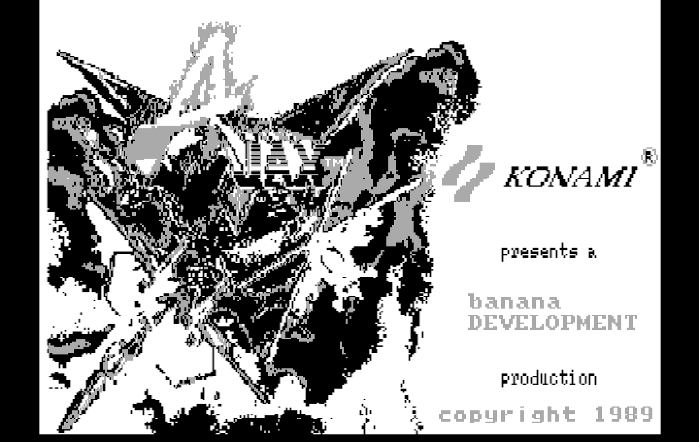 Ajax IBM PC/Compatibles Screenshot: Title screen.