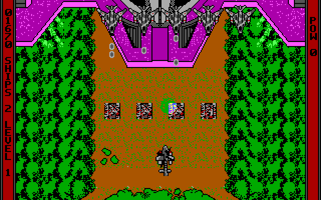 Ajax IBM PC/Compatibles Screenshot: Nearing the end of the second level.