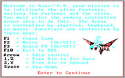 Ajax for IBM PC/Compatibles - Welcome to the game.