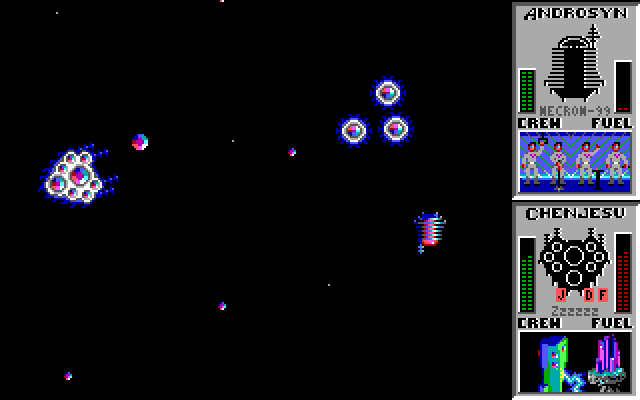 Star Control IBM PC/Compatibles Screenshot: Attaching opponents...