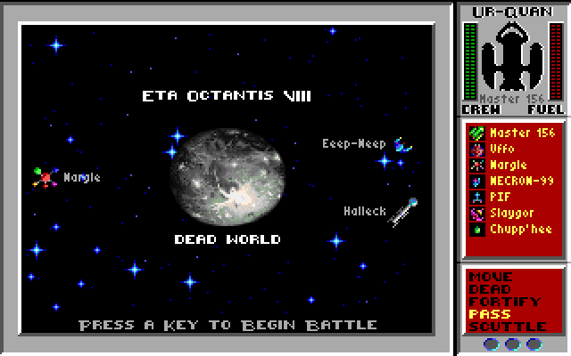 Star Control IBM PC/Compatibles Screenshot: Ready for battle?