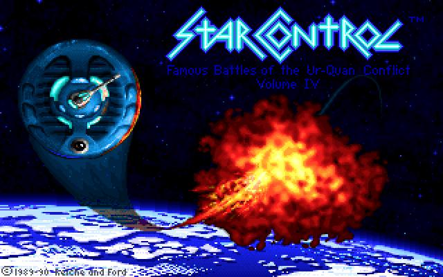 Star Control IBM PC/Compatibles Screenshot: Title screen.