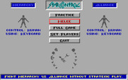 Star Control for IBM PC/Compatibles - The main menu.