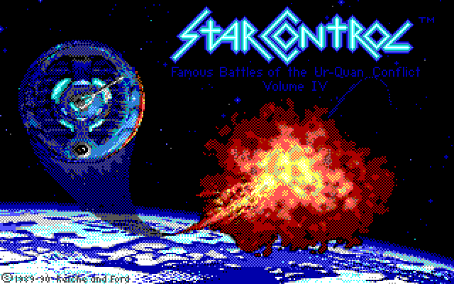 Star Control IBM PC/Compatibles Screenshot: Title screen.