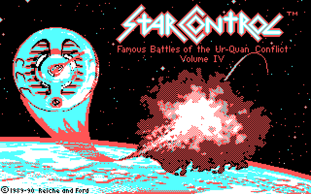 Star Control IBM PC/Compatibles Screenshot: Title screen.