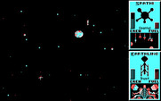Star Control for IBM PC/Compatibles - The view during battles zooms out when ships are far apart.
