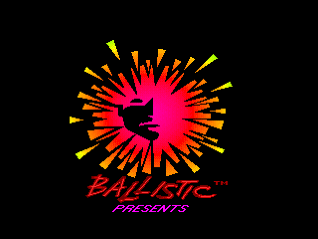 Star Control Sega Genesis / Mega Drive Screenshot: Ballistic logo; the image cycles through different colors.