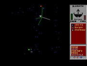 Star Control for Sega Genesis / Mega Drive - The lines show possible moves.