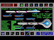 Star Control for Sega Genesis / Mega Drive - The Earthling Cruiser.