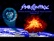 Star Control for Sega Genesis / Mega Drive - Title screen.