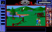 Bill & Ted's Excellent Adventure for IBM PC/Compatibles - Don't get hit by cannonballs in this sequence!