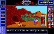 Bill & Ted's Excellent Adventure for IBM PC/Compatibles - Why does a caveman have a calculator?