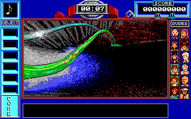Bill & Ted's Excellent Adventure IBM PC/Compatibles Screenshot: This animation sequence shows when you travel to a new time.