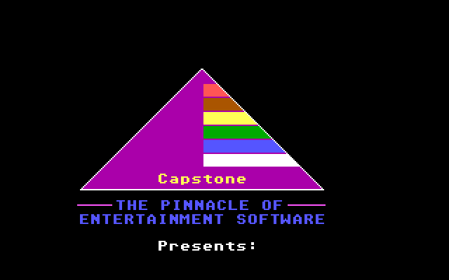 Bill & Ted's Excellent Adventure IBM PC/Compatibles Screenshot: Capstone logo.