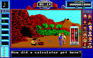 Bill & Ted's Excellent Adventure for IBM PC/Compatibles - Why does a caveman have a calculator?