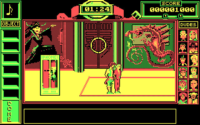 Bill & Ted's Excellent Adventure IBM PC/Compatibles Screenshot: The entrance to Genghis Khan's...