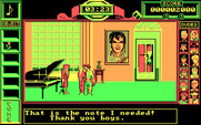 Bill & Ted's Excellent Adventure for IBM PC/Compatibles - Give the note to Beethoven and he'll follow you.