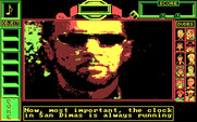 Bill & Ted's Excellent Adventure for IBM PC/Compatibles - Rufus reminds you the game has a time limit.