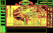 Bill & Ted's Excellent Adventure for IBM PC/Compatibles - Almost at the top of the scaffolding.