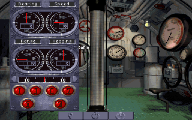Aces of the Deep IBM PC/Compatibles Screenshot: Adjusting some controls...