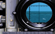 Aces of the Deep for IBM PC/Compatibles - Periscope view.