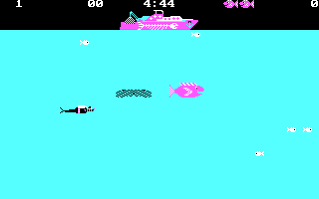 Freddy Fish IBM PC/Compatibles Screenshot: Don't get caught in the net!