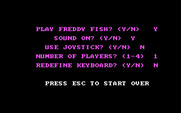 Freddy Fish for IBM PC/Compatibles - Game options.