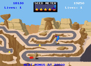 Road Runner for Arcade - A really narrow, winding path...