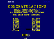 Road Runner for Arcade - Game over; a new high score!