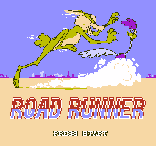 Road Runner NES / Famicom Screenshot: Title screen.