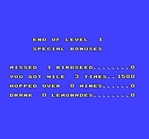 Road Runner for NES / Famicom - Level completed!