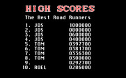 Road Runner for IBM PC/Compatibles - High scores.