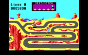 Road Runner for IBM PC/Compatibles - This section of road is very maze like.