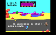 Road Runner for IBM PC/Compatibles - The game begins...