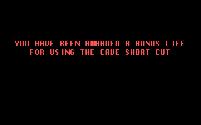 Road Runner IBM PC/Compatibles Screenshot: After you have completed a level a short cut sometimes appears when you play again.