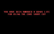 Road Runner for IBM PC/Compatibles - After you have completed a level a short cut sometimes appears when you play again.