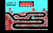 Road Runner for IBM PC/Compatibles - The road becomes maze-like at this point...