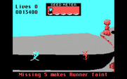 Road Runner for IBM PC/Compatibles - Road runner faints if he doesn't eat enough bird seed.