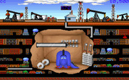 Oil's Well for IBM PC/Compatibles - The drill bit found its way to the gym; wackiness ensues.