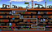 Oil's Well for IBM PC/Compatibles - Collecting oil at the bottom of the screen can be difficult.