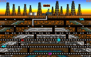 Oil's Well for IBM PC/Compatibles - Beginning the first level.