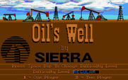 Oil's Well for IBM PC/Compatibles - Title screen.