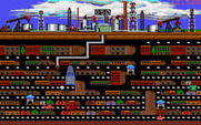 Oil's Well for IBM PC/Compatibles - The maze increases in complexity.