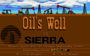 Oil's Well for IBM PC/Compatibles - Title screen.