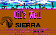Oil's Well for IBM PC/Compatibles - Title screen.